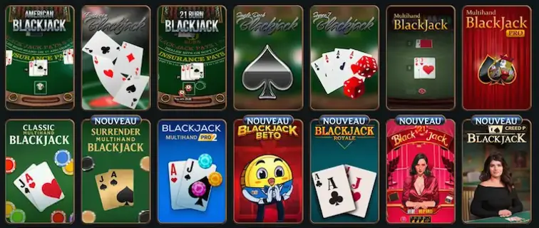 Règles de base et décisions possibles au blackjack