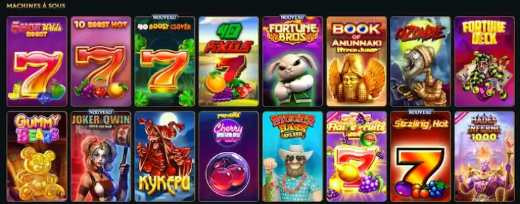 Critères de comparaison entre plusieurs machines à sous Talismania