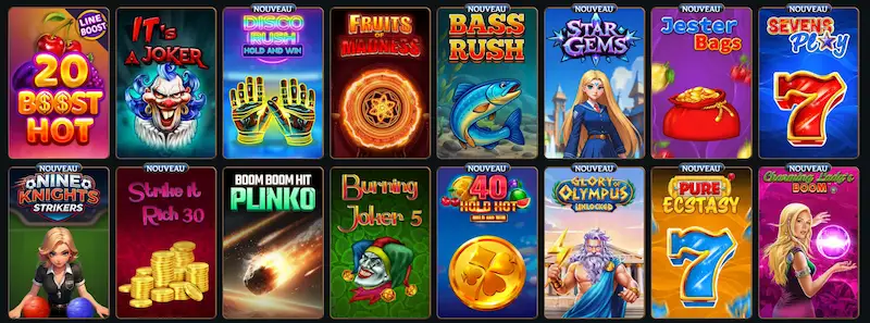 Jeux Talismania Casino : catalogue disponible